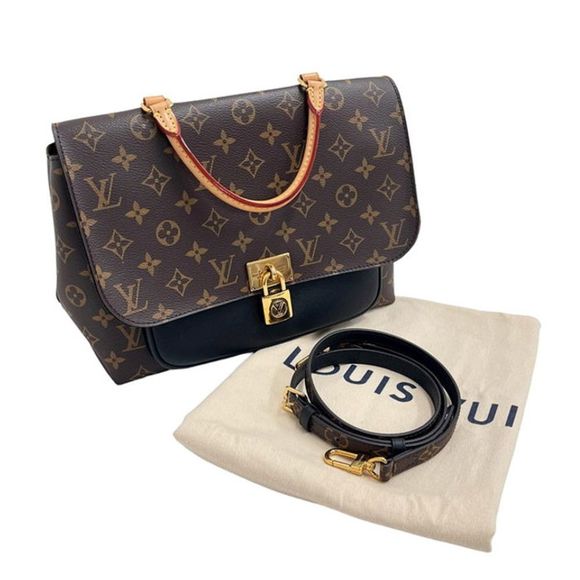Louis Vuitton Marignan Monogram Noir Shoulder Bag - Picture 8 of 9